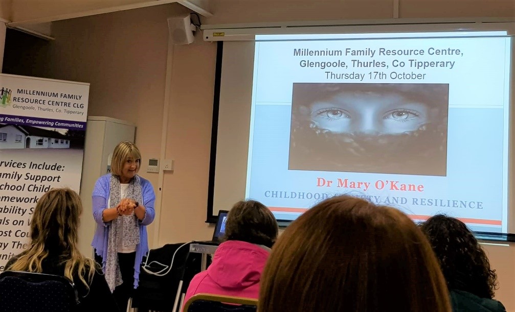 Dr Mary O'Kane Giving Raising Resilient Children Presentation